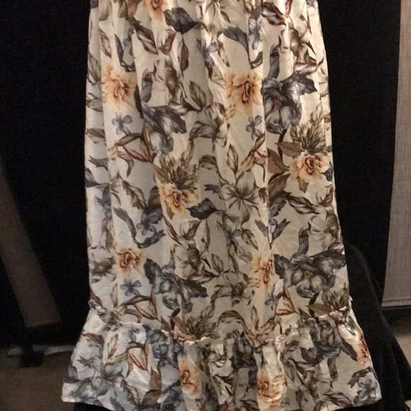 ❤️ Women’s NWT Sz 0 TORRID Tea Length Wash Challis Off Shoulder Peasant Dress - Picture 2 of 12